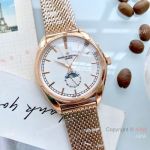 Copy Vacheron Constantin Geneve moonphase Watch Rose Gold 40mm